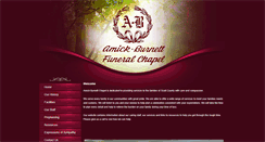 Desktop Screenshot of amick-burnettfuneralchapels.com